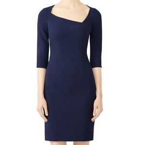 Black Halo Navy Derek Sheath Dress 6